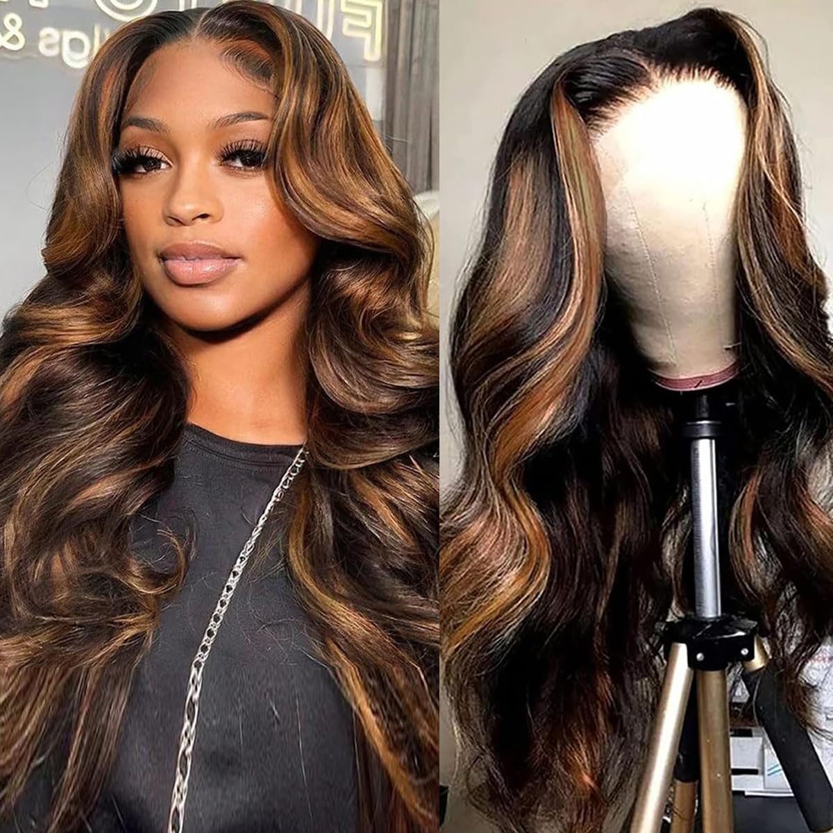 Bxrbie “Caramel Luxe” 13x6 Highlight FB30 Body Wave Wig – 200% Density