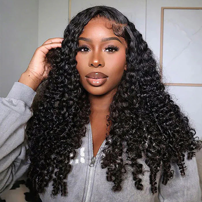 Baddie on a Budget Precut 13x6 Burmese Curly 200 Density Wig