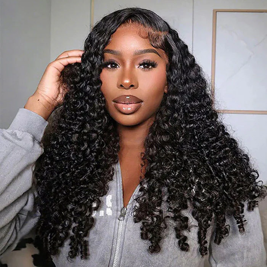 Baddie on a Budget Precut 13x6 Burmese Curly 200 Density Wig