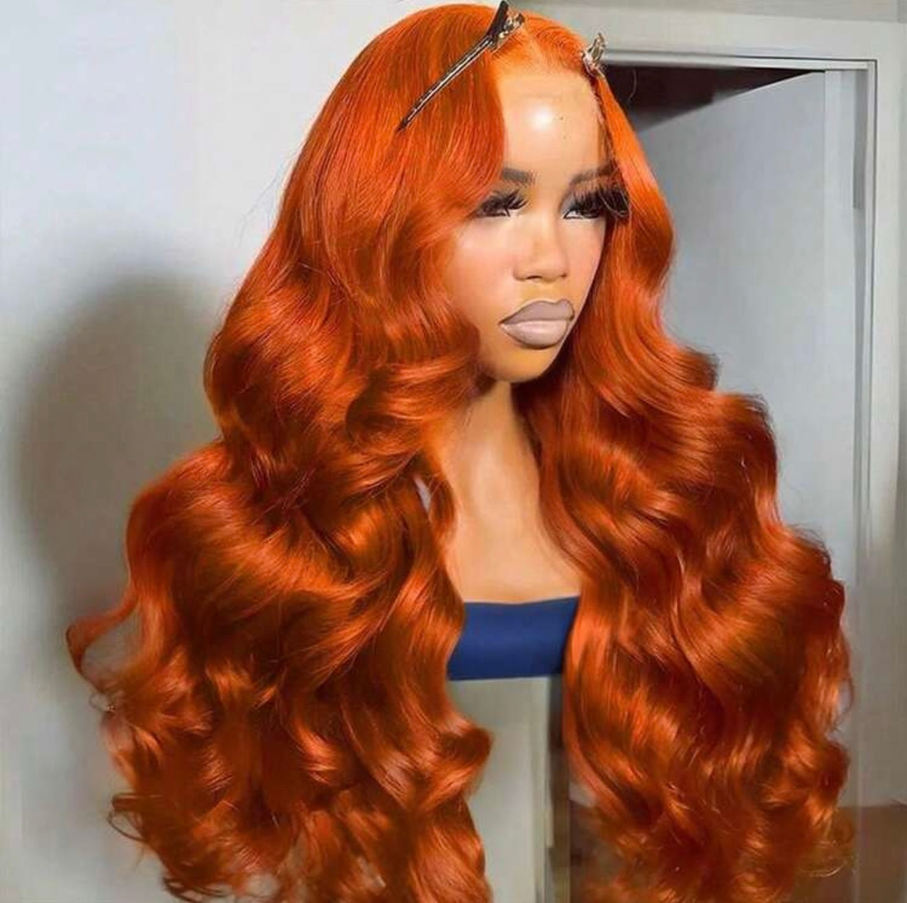 Baddie on a Budget Ginger Wave Wig – 13x6 HD Lace | 200 Density 🔥🧡