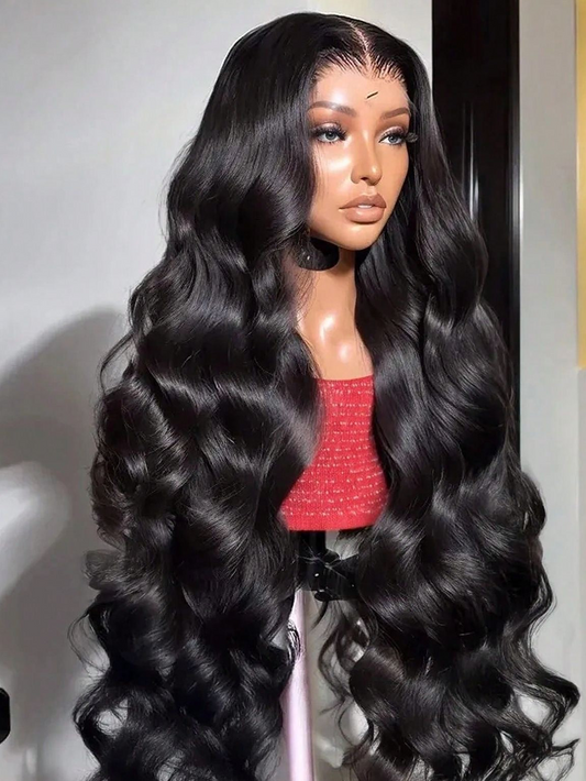 Baddie on a Budget Black Body Wave Wig – 13x6 HD Lace | 220 Density