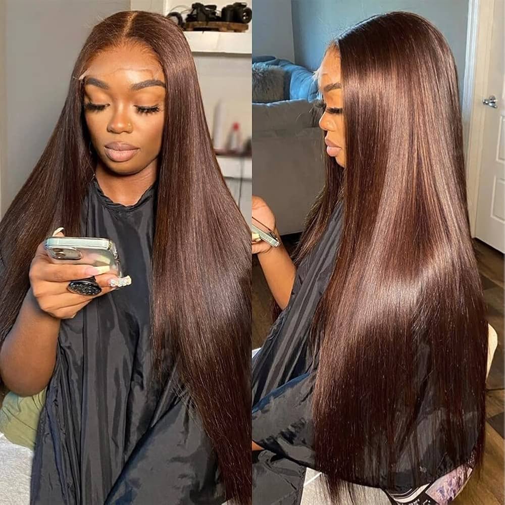 Baddie on a Budget Chocolate Straight Wig - 13x4 HD Lace | 200 Density 🍫✨