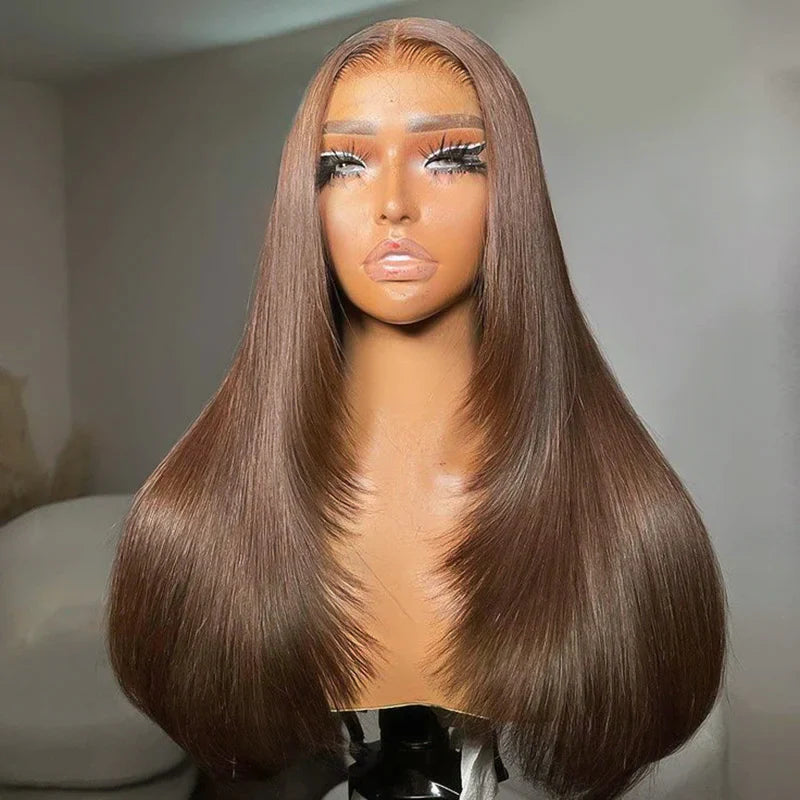 Baddie on a Budget Chocolate Straight Wig - 13x4 HD Lace | 200 Density 🍫✨