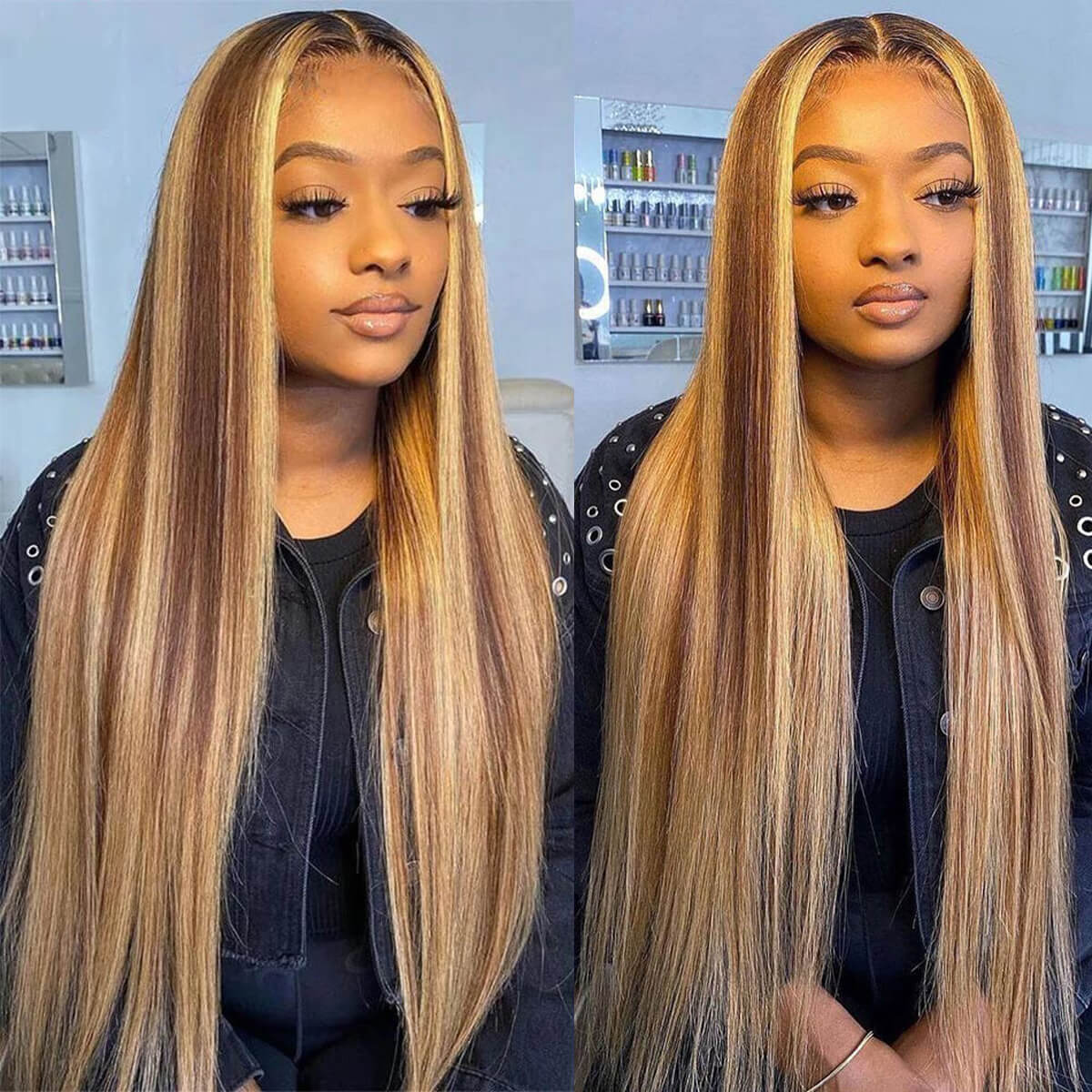 Baddie on a Budget Honey Highlight Body Wave Wig – 4/27 | 13x6 HD Lace | 200 Density ✨🍯