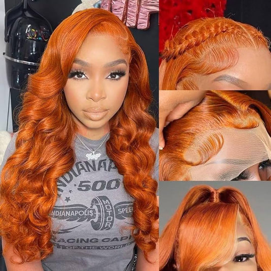 Baddie on a Budget Ginger Wave Wig – 13x6 HD Lace | 200 Density 🔥🧡