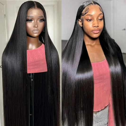Baddie on a Budget Sleek Straight Wig – Black | 13x6 HD Lace | 200 Density 🖤✨