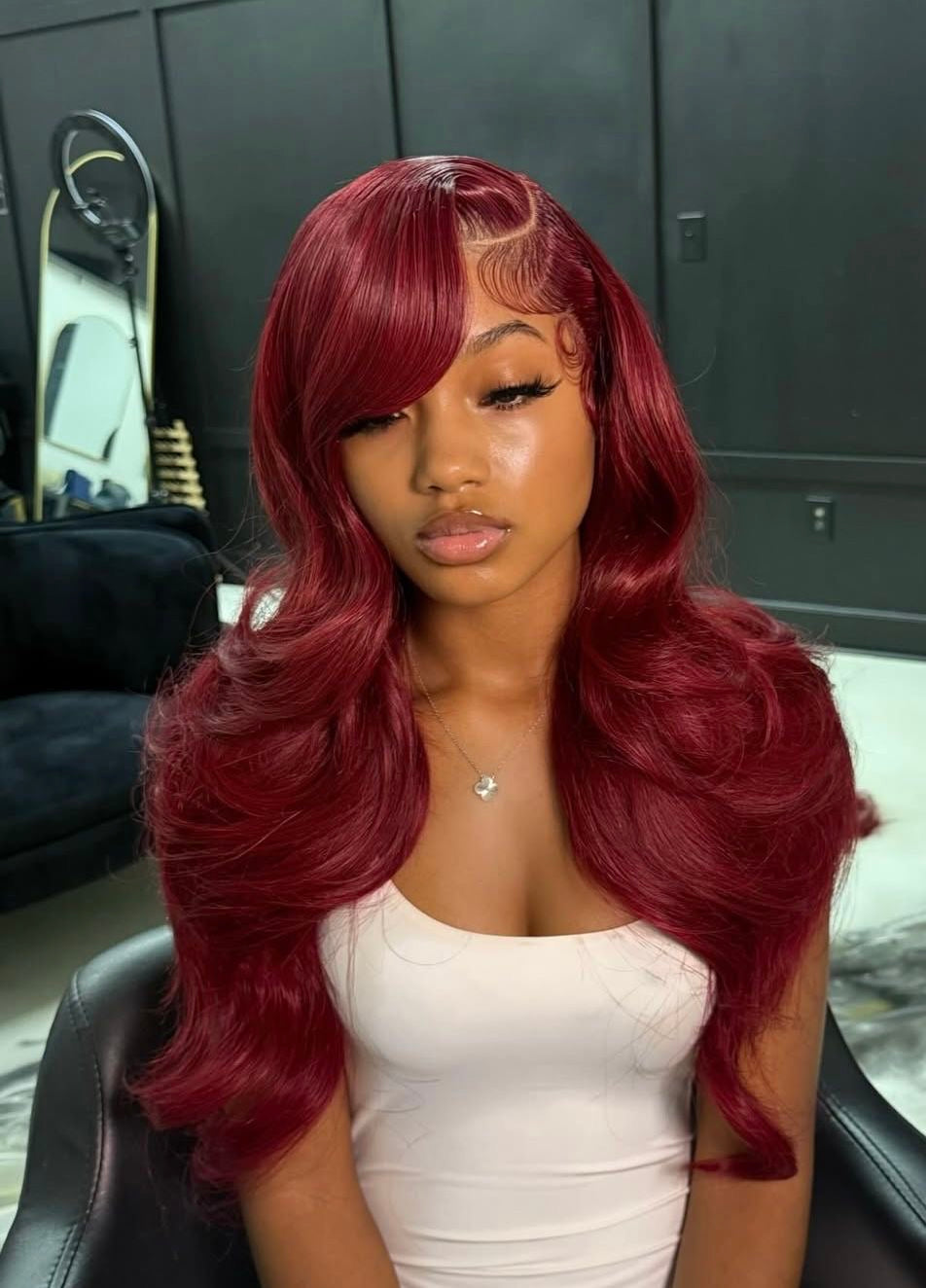 Baddie on a Budget Burgundy Wig – 99J | 13x6 HD Lace | 200 Density 🍷✨