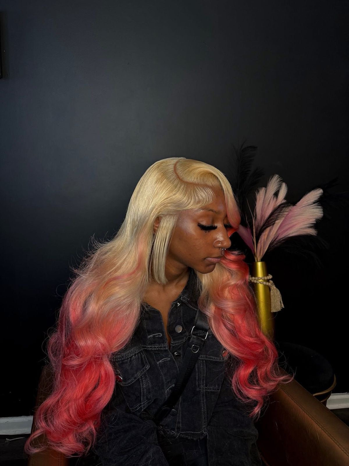 Baddie on a Budget Strawberry Cheesecake Wig – 613 | HD Lace | 220 Density 🍓🍰✨
