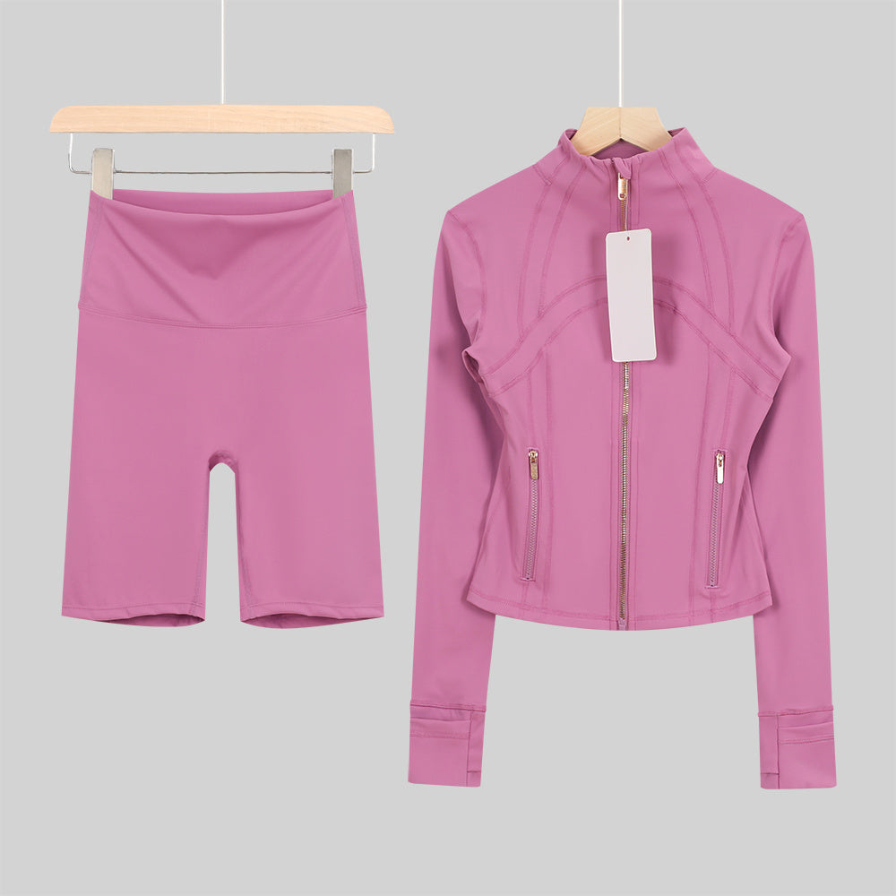 Bxrbie Define Cropped Jacket & Shorts Set