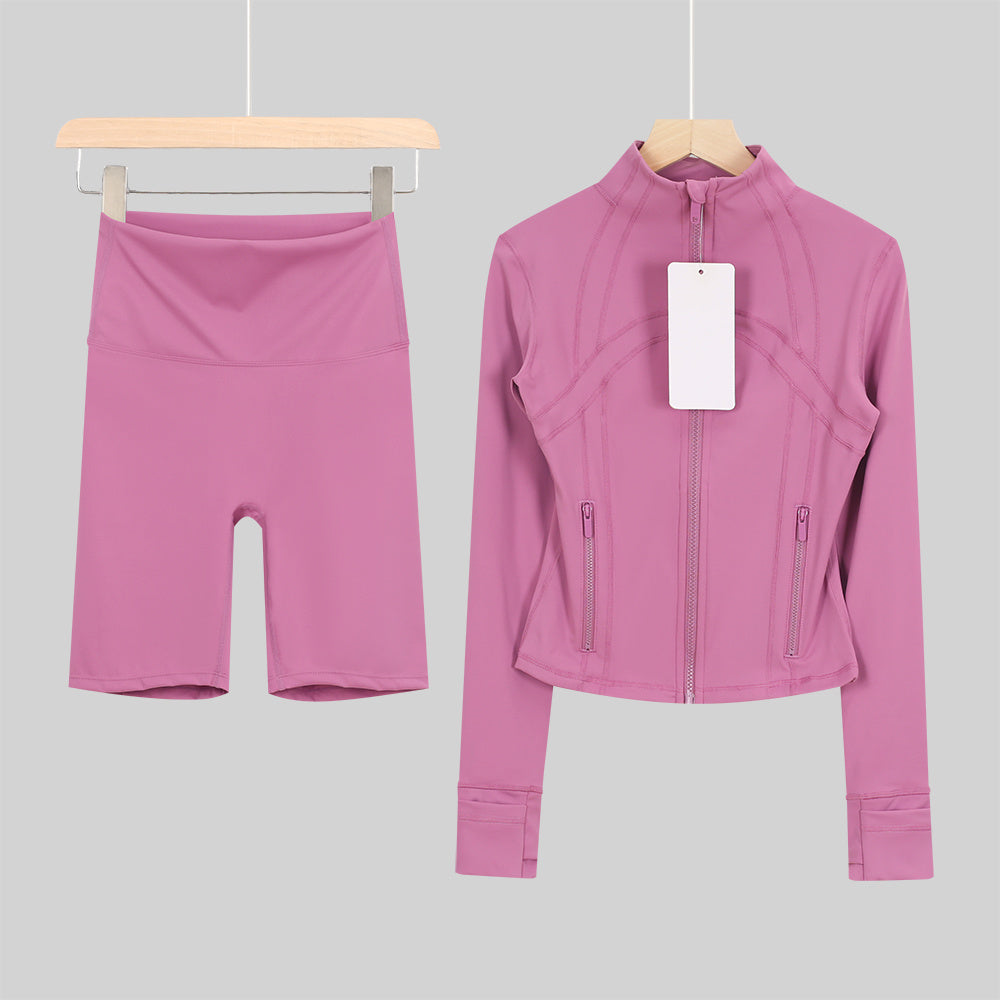 Bxrbie Define Cropped Jacket & Shorts Set