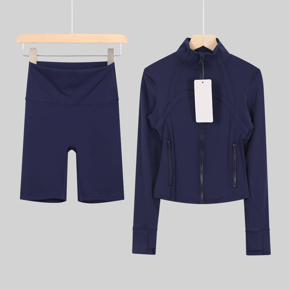 Bxrbie Define Cropped Jacket & Shorts Set