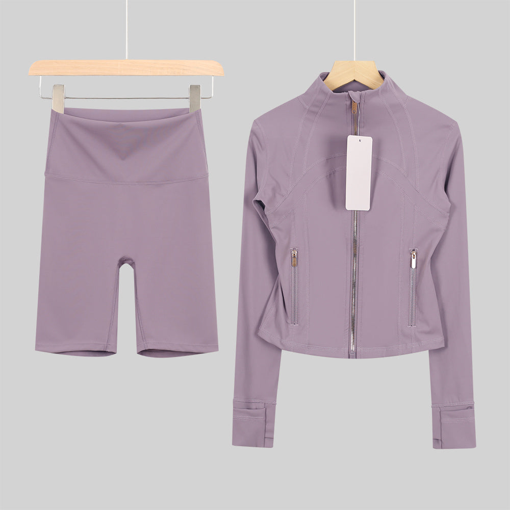 Bxrbie Define Cropped Jacket & Shorts Set