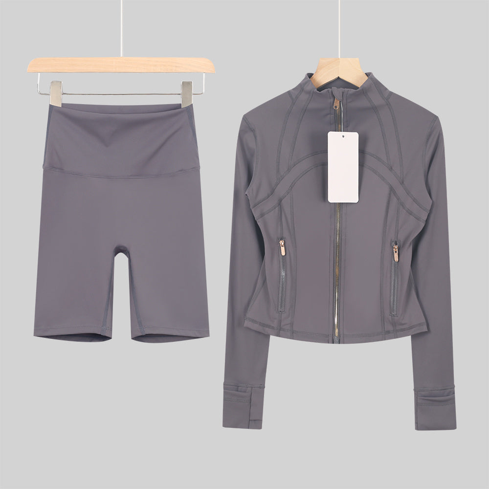 Bxrbie Define Cropped Jacket & Shorts Set