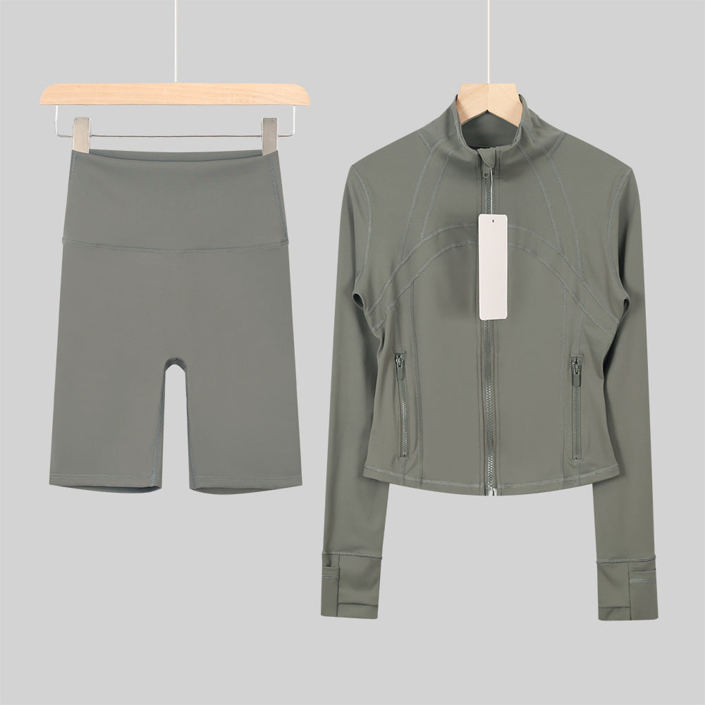 Bxrbie Define Cropped Jacket & Shorts Set