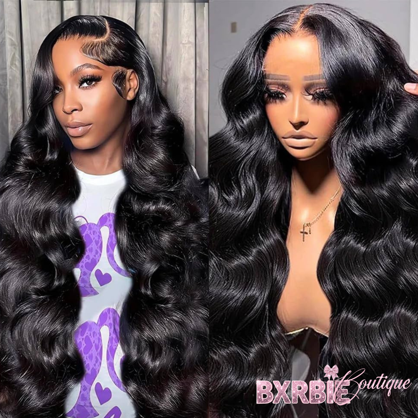 Baddie on a Budget Black Body Wave Wig – 13x6 HD Lace | 220 Density